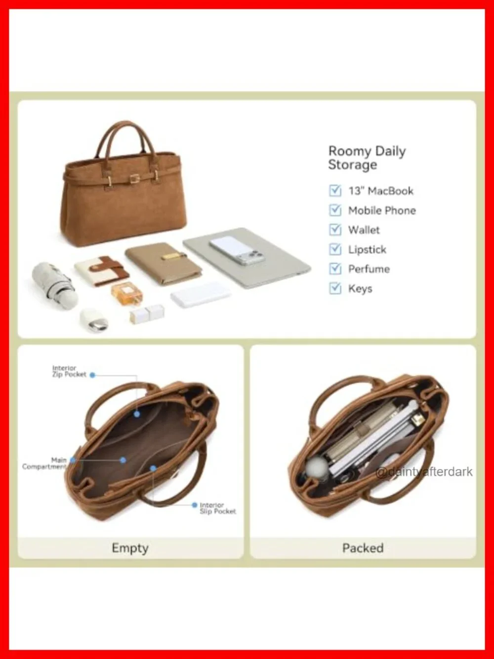 N/A structured satchel